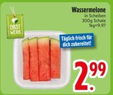 Melone im EDEKA Prospekt Wassermelone in Scheiben von Obstwerk im aktuellen EDEKA Prospekt für 2,99 €