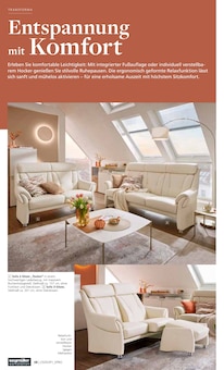 Couch im Segmüller Prospekt "Bestes Handwerk seit 1925" mit 30 Seiten (Heidelberg)