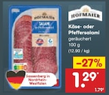 Käse- oder Pfeffersalami im Angebot bei Netto Marken-Discount in Lippstadt Käse- oder Pfeffersalami Angebote von Hofmaier bei Netto Marken-Discount Lippstadt für 1,29 €