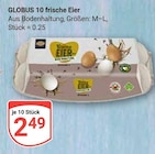 10 frische Eier Angebote von Globus bei GLOBUS Rostock für 2,49 €