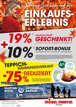 Möbel Martin Prospekt "…besser leben!", 1 Seiten, für Mannheim, 07.11.2019 - 11.11.2019 Möbel Martin Prospekt "…besser leben!", 1 Seiten, für Mannheim, 07.11.2019 - 11.11.2019
