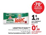 Lingettes(A)(B) - St Marc en promo chez Super U Nancy à 0,38 €