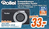Kompaktkamera Compactline Pocket im Angebot bei expert in Saarbrücken Kompaktkamera Compactline Pocket Angebote von Rollei bei expert Saarbrücken für 33,00 €