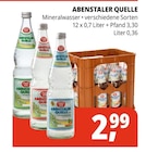 Getränke Hörl - ABENSTALER QUELLE Angebot im Prospekt ABENSTALER QUELLE bei Getränke Hörl im Prospekt "" für 2,99 €