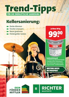 Richter Baustoffe Prospekt Trend-Tipps für die energetische Sanierung mit 13 Seiten