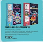 ATELIER DE COLORIAGES STITCH - Super U à Villeurbanne ATELIER DE COLORIAGES STITCH en promo chez Super U Villeurbanne à 9,95 €