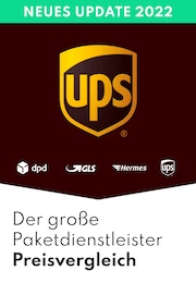 UPS Prospekt: "Großer Paketdienstleister Vergleich", 5 Seiten, 21.09.2022 - 31.12.2022