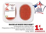 Haché au boeuf - Prix Mini en promo chez Super U Gap à 1,99 €