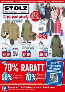 Bekleidung im Kaufhaus Stolz Prospekt "STOLZ. Das Kaufhaus im Norden." mit 18 Seiten (Kiel)