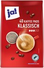 Kaffeepads Angebote von ja! bei REWE Dachau für 5,19 €