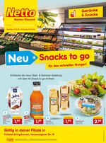 Netto Marken-Discount Prospekt "NEU - Snacks to go - Für den schnellen Hunger!", 2 Seiten, für Kassel, 17.02.2020 - 22.02.2020 Netto Marken-Discount Prospekt "NEU - Snacks to go - Für den schnellen Hunger!", 2 Seiten, für Kassel, 17.02.2020 - 22.02.2020