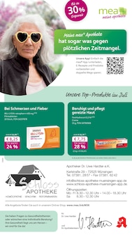 Aktueller mea - meine apotheke Prospekt "Unsere Juli-Angebote" Seite 1 von 4 Seiten