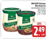 Thüringer Wurstkonserve im Angebot bei EDEKA in Chemnitz Thüringer Wurstkonserve Angebote von EWU 1894 bei EDEKA Chemnitz für 2,49 €
