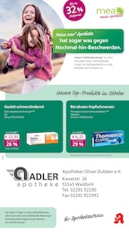 mea - meine apotheke Prospekt "Unsere Oktober-Angebote" für Waldbröl, 4 Seiten, 01.10.2025 - 31.10.2025