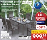 Netto Marken-Discount Arnsberg - Ausziehtisch Boston + 4x Stuhl Kansas Angebot im Prospekt Ausziehtisch Boston + 4x Stuhl Kansas bei Netto Marken-Discount im Arnsberg Prospekt für 999,99 €