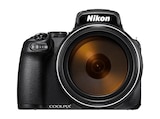 Coolpix P1100 Kompaktkamera Schwarz, 125-fach opt. Zoom, TFT-LCD 8.1 cm (3.2 Zoll), WLAN von NIKON im aktuellen MediaMarkt Saturn Prospekt für 969,00 €