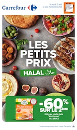 Prospectus Carrefour, "LES PETITS PRIX HALAL" à Les Portes-en-Ré et alentours, 17 pages, 25/08/2026 - 07/09/2026 Catalogue Carrefour "LES PETITS PRIX HALAL" à Les Portes-en-Ré et alentours, 17 pages, 25/08/2026 - 07/09/2026