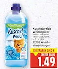Weichspüler von Kuschelweich für 1,49 € bei E center im Angebot Weichspüler von Kuschelweich im aktuellen E center Prospekt