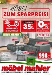 Möbel Mahler Siebenlehn Möbel & Einrichtung Prospekt der aktuellen Woche mit 16 Seiten, gültig von 29.10.2025 bis 04.11.2025, in Beilrode und Umgebung Aktueller Möbel Mahler Siebenlehn Möbel & Einrichtung Prospekt in Beilrode und Umgebung, "MÖBEL ZUM SPARPREIS!" mit 16 Seiten, 29.10.2025 - 04.11.2025
