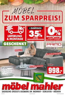 Aktueller Möbel Mahler Siebenlehn Prospekt für Meißen und Ungebung,  Seiten zum blättern Möbel Mahler Siebenlehn Prospekt MÖBEL ZUM SPARPREIS! mit  Seiten in Meißen und Umgebung