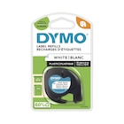Dymo LetraTAG - Ruban d'étiquettes plastique auto-adhésives - 1 rouleau (12 mm x 4 m) - fond blanc écriture noire - DYMO à 7,49 € dans le catalogue Bureau Vallée
