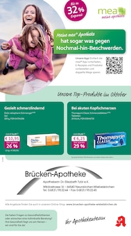 mea - meine apotheke Prospekt der Woche "Unsere Oktober-Angebote" Seite 1, 01.10.2025 bis 31.10.2025 für Neunkirchen Aktueller mea - meine apotheke Prospekt "Unsere Oktober-Angebote" Seite 1 von 4 Seiten für Neunkirchen