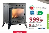 Poêle à bois tout fonte Altea - INVICTA en promo chez Mr.Bricolage Aix-en-Provence à 999,99 €