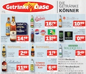 Getränke Oase Getränkemärkte Prospekt der aktuellen Woche mit 1 Seite, gültig von 03.08.2026 bis 08.08.2026, in Beckum und Umgebung Aktueller Getränke Oase Getränkemärkte Prospekt in Beckum und Umgebung, "Aktuelle Angebote" mit 1 Seite, 03.08.2026 - 08.08.2026