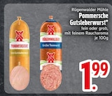 Pommersche Gutsleberwurst fein im EDEKA Prospekt Pommersche Gutsleberwurst fein von Rügenwalder Mühle im aktuellen EDEKA Prospekt für 1,99 €