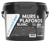 Peinture murs et plafonds mat acrylique 10 L blanc à Rural Master dans La Salvetat-Peyralès Peinture murs et plafonds mat acrylique 10 L blanc à Rural Master dans La Salvetat-Peyralès