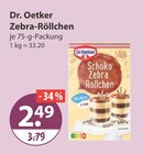 Zebra-Röllchen von Dr. Oetker im aktuellen V-Markt Prospekt für 2,49 €