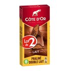 Tablettes de chocolat "Lot de 2" - CÔTE D'OR - Carrefour à Villeurbanne Tablettes de chocolat "Lot de 2" - CÔTE D'OR en promo chez Carrefour Villeurbanne à 6,99 €
