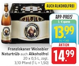 Weissbier Naturtrüb auch Alkoholfrei Angebote von Franziskaner bei E center Neustadt für 13,99 €