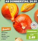 Kürbis, lose im Angebot bei Kaufland in Herford Kürbis, lose Angebote von Demeter bei Kaufland Herford für 2,49 €