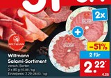 Salami-Sortiment Angebote von Wiltmann bei Netto Marken-Discount Homburg für 2,22 €
