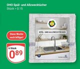 Spül- und Allzwecktücher im Angebot bei GLOBUS in Erfurt Spül- und Allzwecktücher Angebote von OHO bei GLOBUS Erfurt für 0,89 €