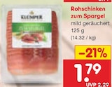 Rohschinken zum Spargel im aktuellen Netto Marken-Discount Prospekt