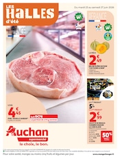 Promos Poisson dans le catalogue "LES HALLES d'été" de Auchan Supermarché Poisson en promo dans le catalogue Auchan Supermarché à la page 1
