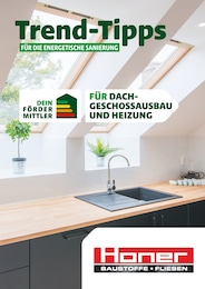 Honer Baustoffe Prospekt für Bad Dürrheim: "Trend-Tipps FÜR DIE ENERGETISCHE SANIERUNG", 17 Seiten, 18.10.2024 - 27.10.2024