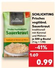 Frisches vogtländ. Sauerkraut Angebote von Schlichting bei Kaufland Potsdam für 0,99 €