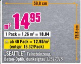 SEATTLE Feinsteinzeug Angebote bei Hornbach Düren für 12,95 €