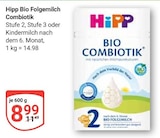 GLOBUS St. Wendel - Bio Folgemilch Combiotik Stufe 2 Angebot im Prospekt Bio Folgemilch Combiotik Stufe 2 bei GLOBUS im St. Wendel Prospekt für 8,99 €