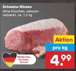 Schweine-Rücken bei Netto Marken-Discount im Bad Wünnenberg Prospekt für 4,99 €