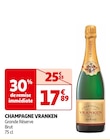 CHAMPAGNE VRANKEN - VRANKEN en promo chez Auchan Supermarché Eaubonne à 17,89 €