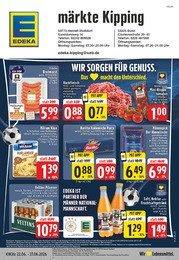 EDEKA Prospekt für Hennef mit 24 Seiten EDEKA Prospekt für Hennef: "Aktuelle Angebote", 24 Seiten, 22.06.2026 - 27.06.2026