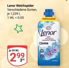 Weichspüler im Angebot bei GLOBUS in Hoyerswerda Weichspüler Angebote von Lenor bei GLOBUS Hoyerswerda für 2,99 €