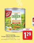 Junge Erbsen mit Möhrchen bei Hieber im Prospekt "" für 1,29 €