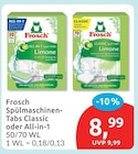 Spülmaschinen-Tabs Classic oder All-in-1 im Angebot bei budni in Berlin Spülmaschinen-Tabs Classic oder All-in-1 Angebote von Frosch bei budni Berlin für 8,99 €
