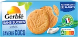 Sablé saveur coco sans sucres - GERBLÉ dans le catalogue Intermarché Super