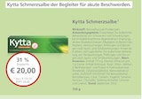 Kytta Schmerzsalbe bei LINDA Premiumapotheke im Prospekt "" für 20,00 €